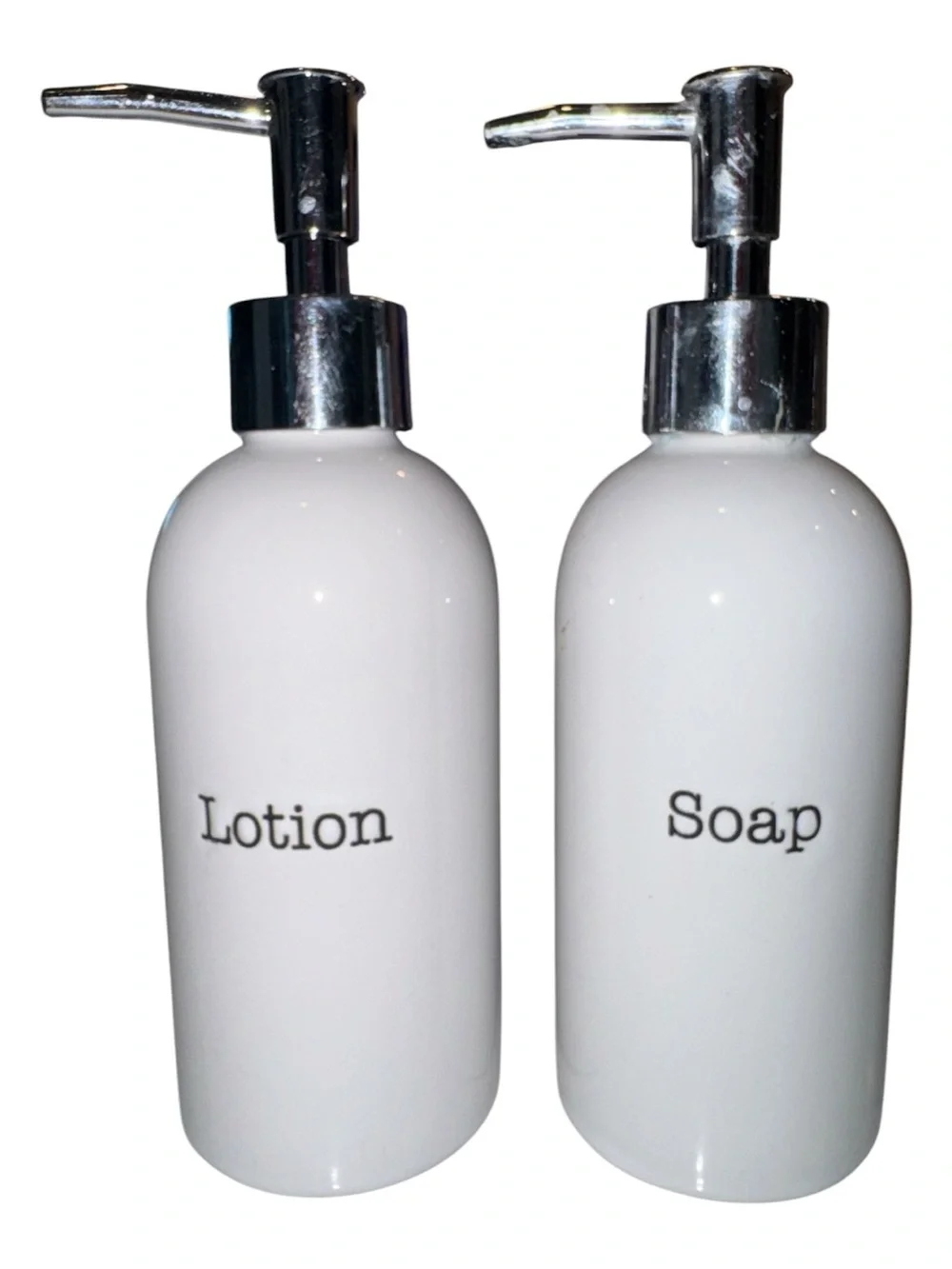 Mud Pie Farmhouse Inspired Lotion and Soap Pump Set